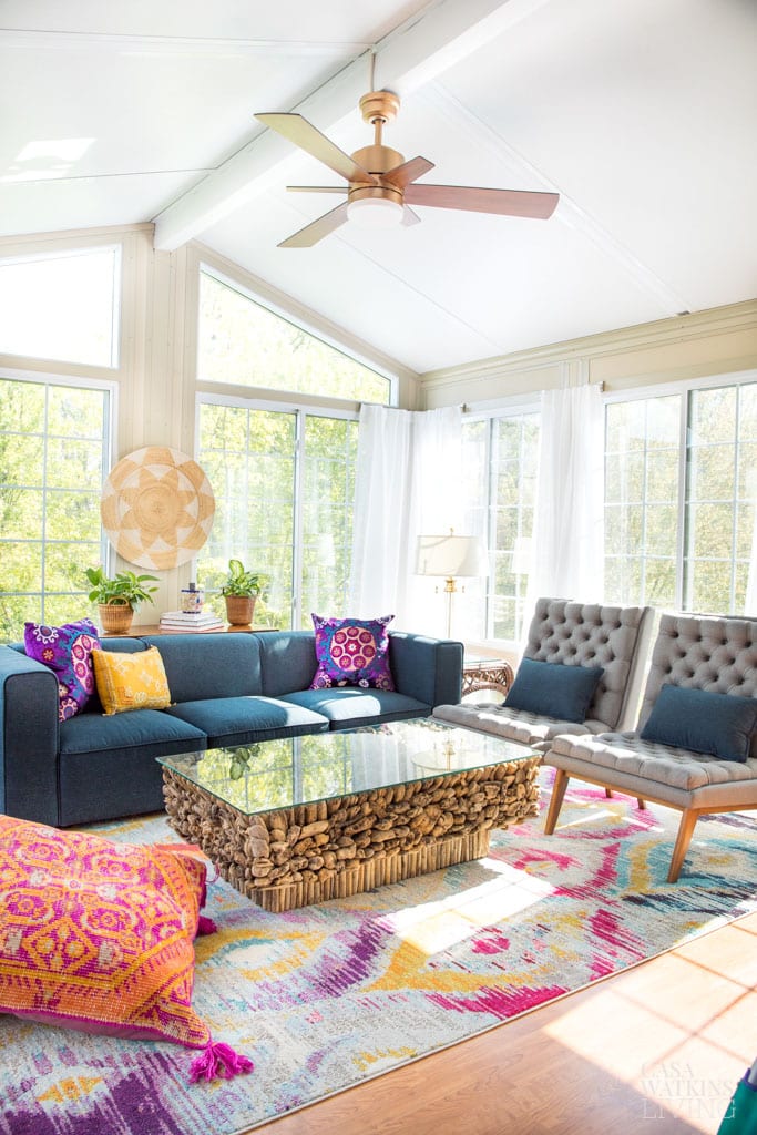 Alt tag for colorful-bohemian-style-sunroom-decor